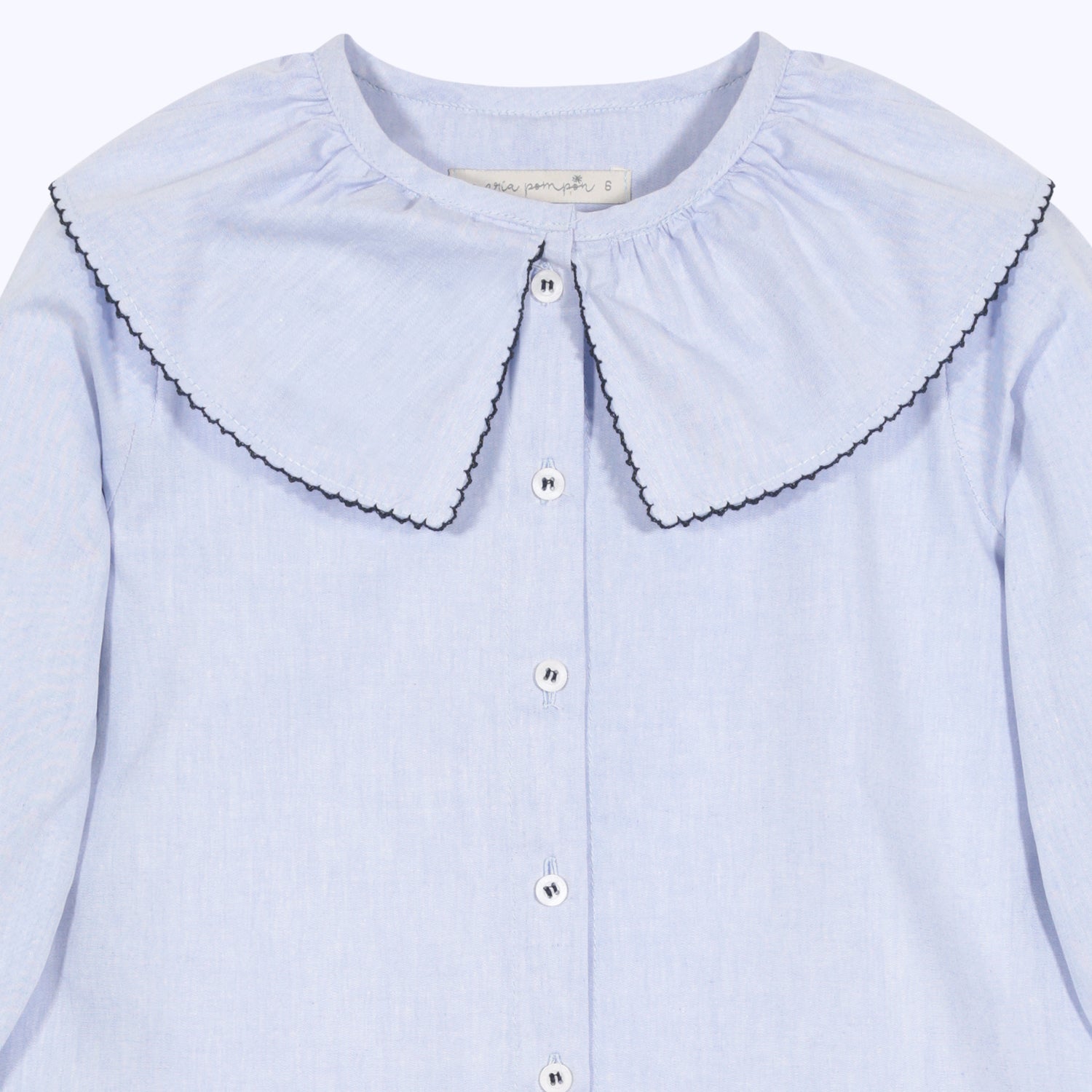 Blusa chambray celeste