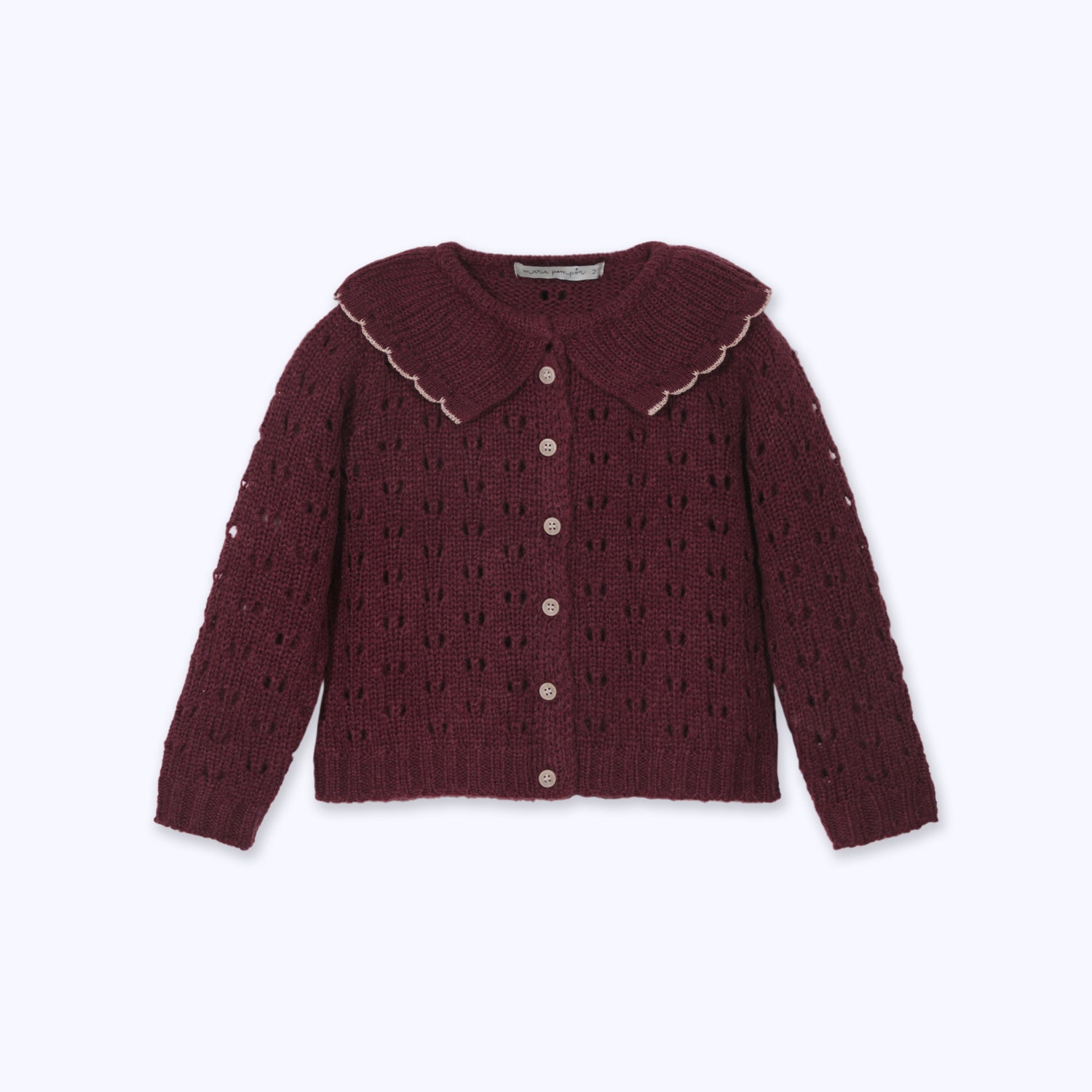 Chaleco Ribete burdeo