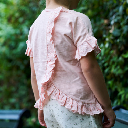 Polera Rosada manga corta