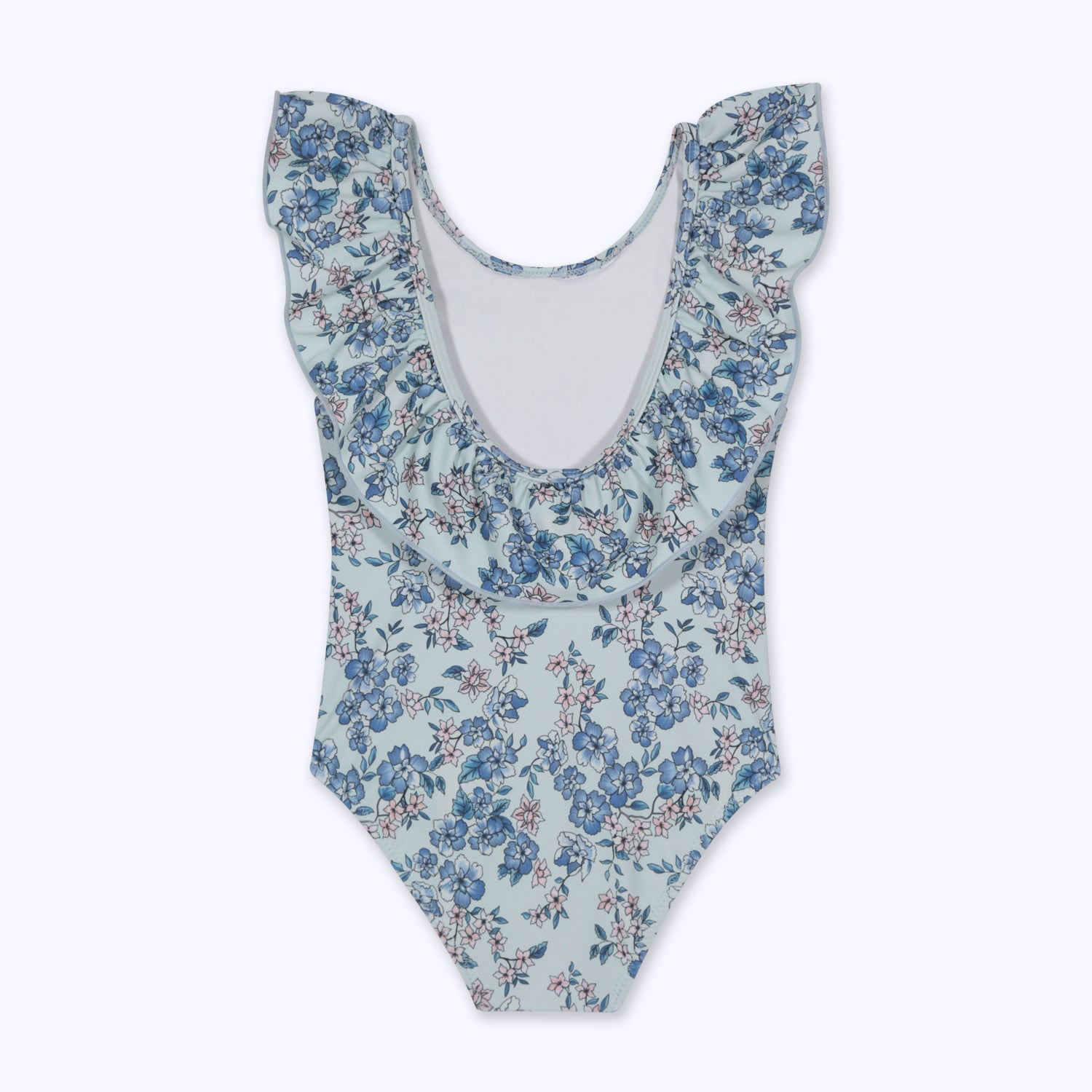 Traje de baño sin mangas azul