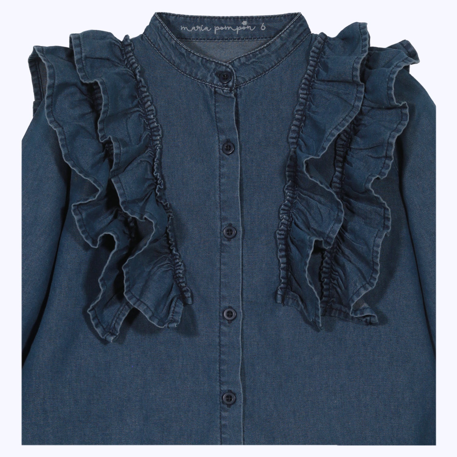 Blusa Jeans vuelos azul