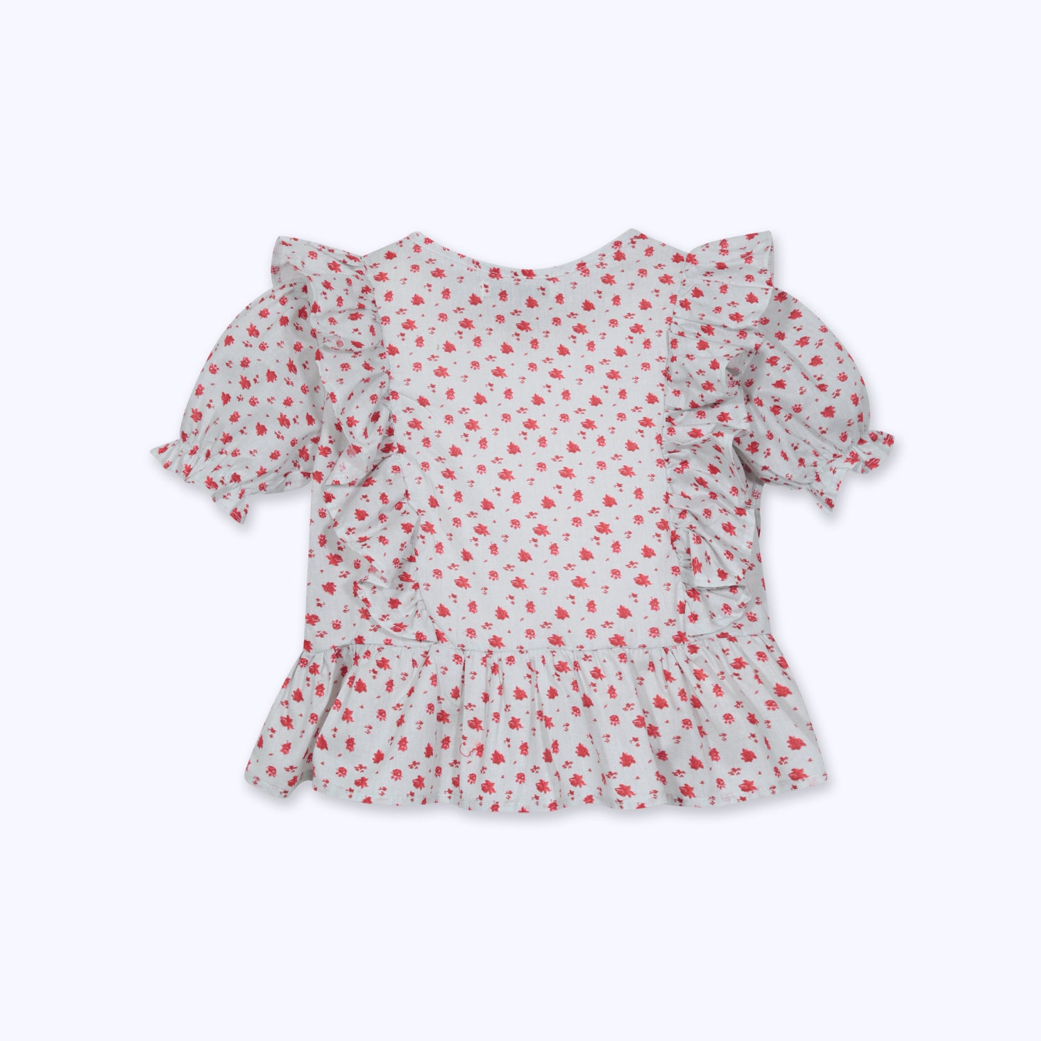Blusa flores rojas