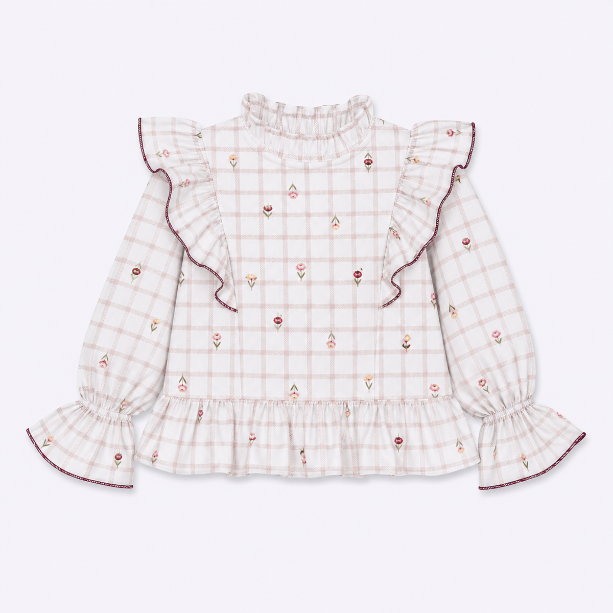 Blusa Niña vuelos rosas