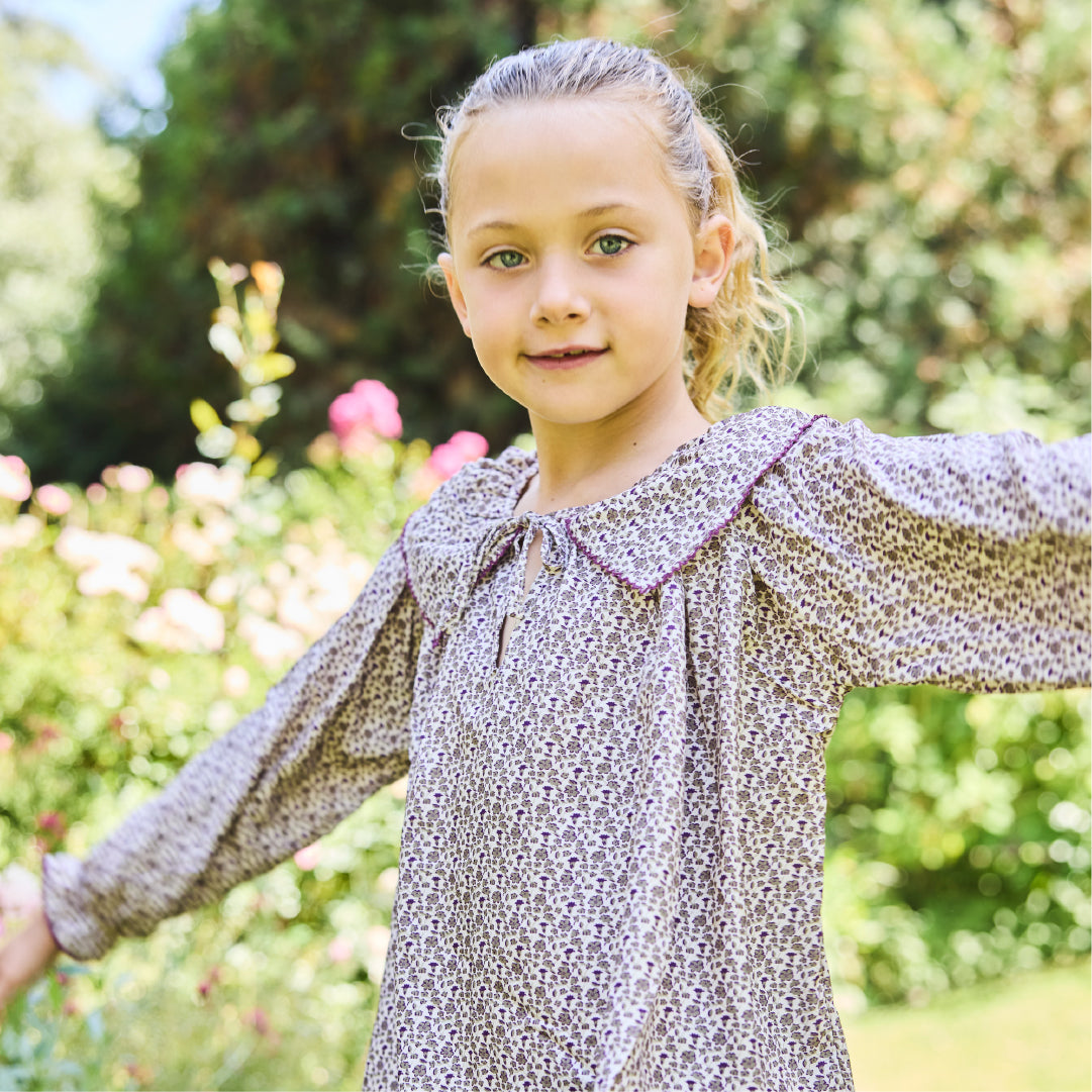 Blusa Picueta Morada Niña