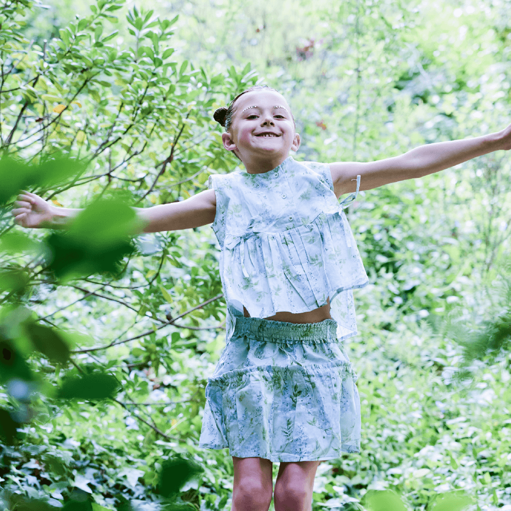 Falda chalis hortensia