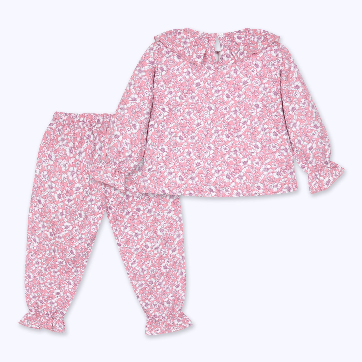 Pijama Flores rosado niña