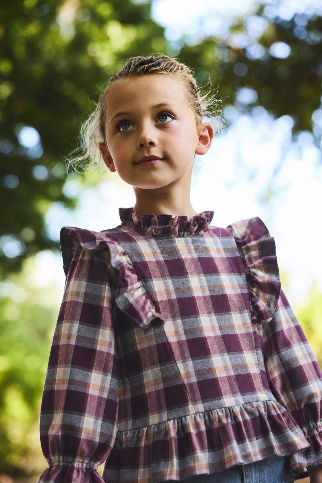 Blusa Niña cuadrille