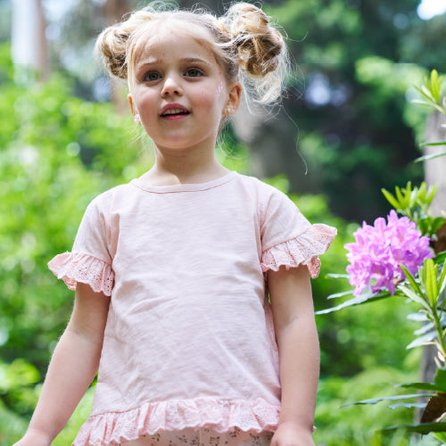Polera Rosada manga corta