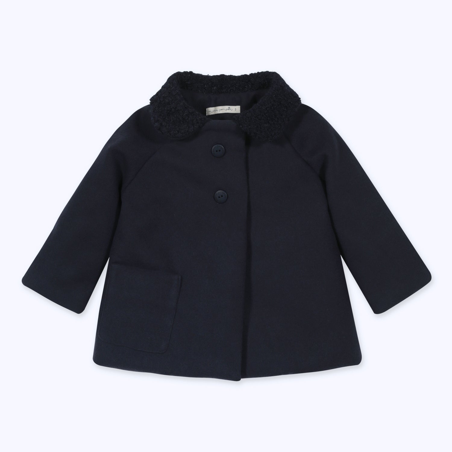 ABRIGO REINA CUELLO NAVY