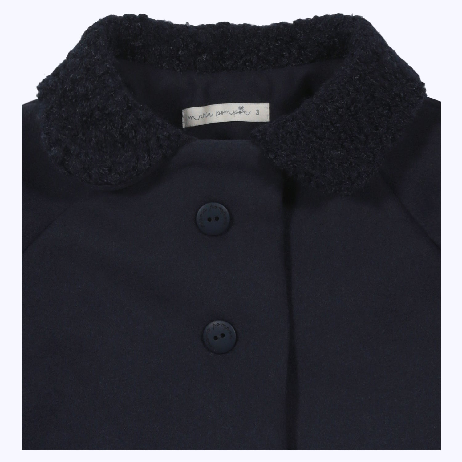 ABRIGO REINA CUELLO NAVY