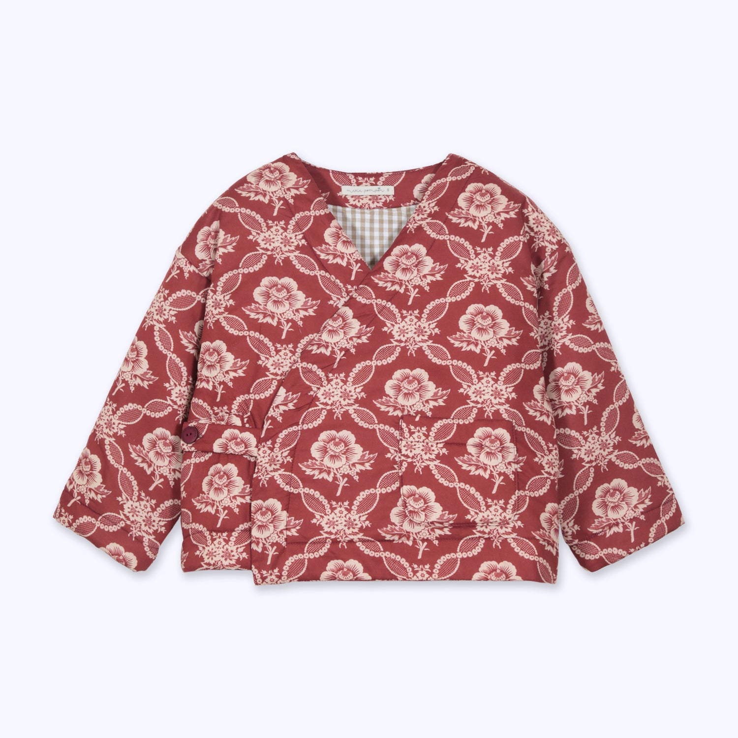 Chaqueta kimono roja