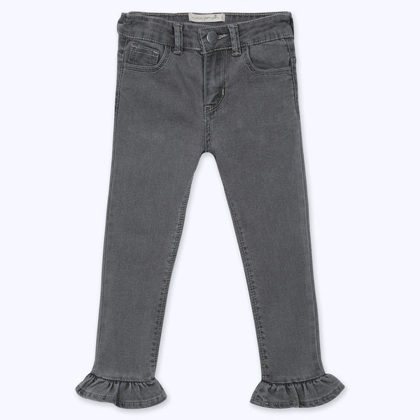 Jeans vuelo gris