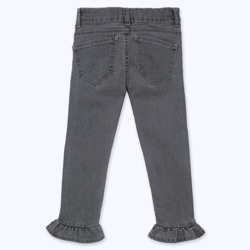 Jeans vuelo gris