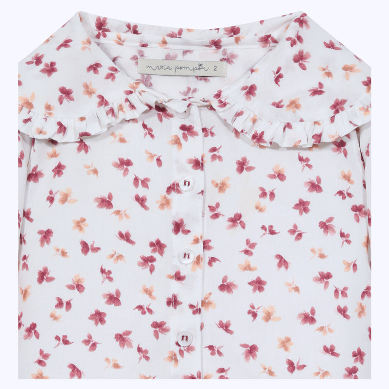 BLUSA MARIA FLOR ROJA