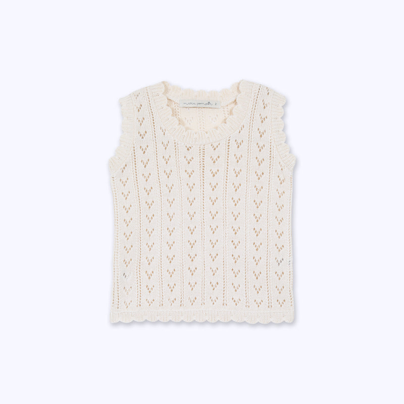 Polera rafaela calada beige
