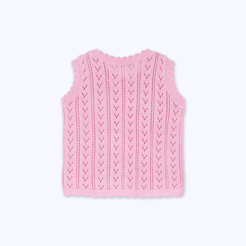 Polera rafaela calada rosada