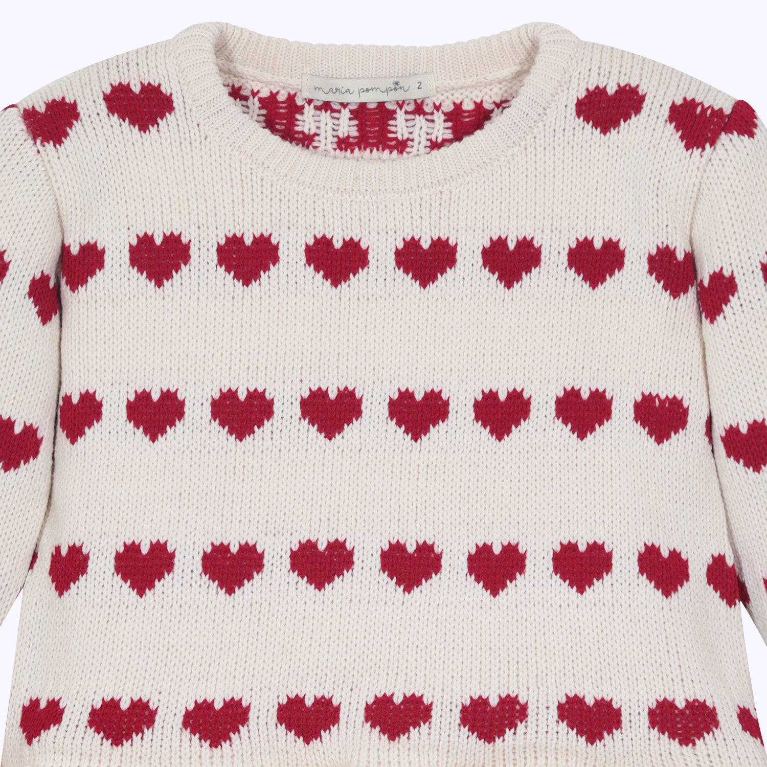 Chaleco tejido hearts