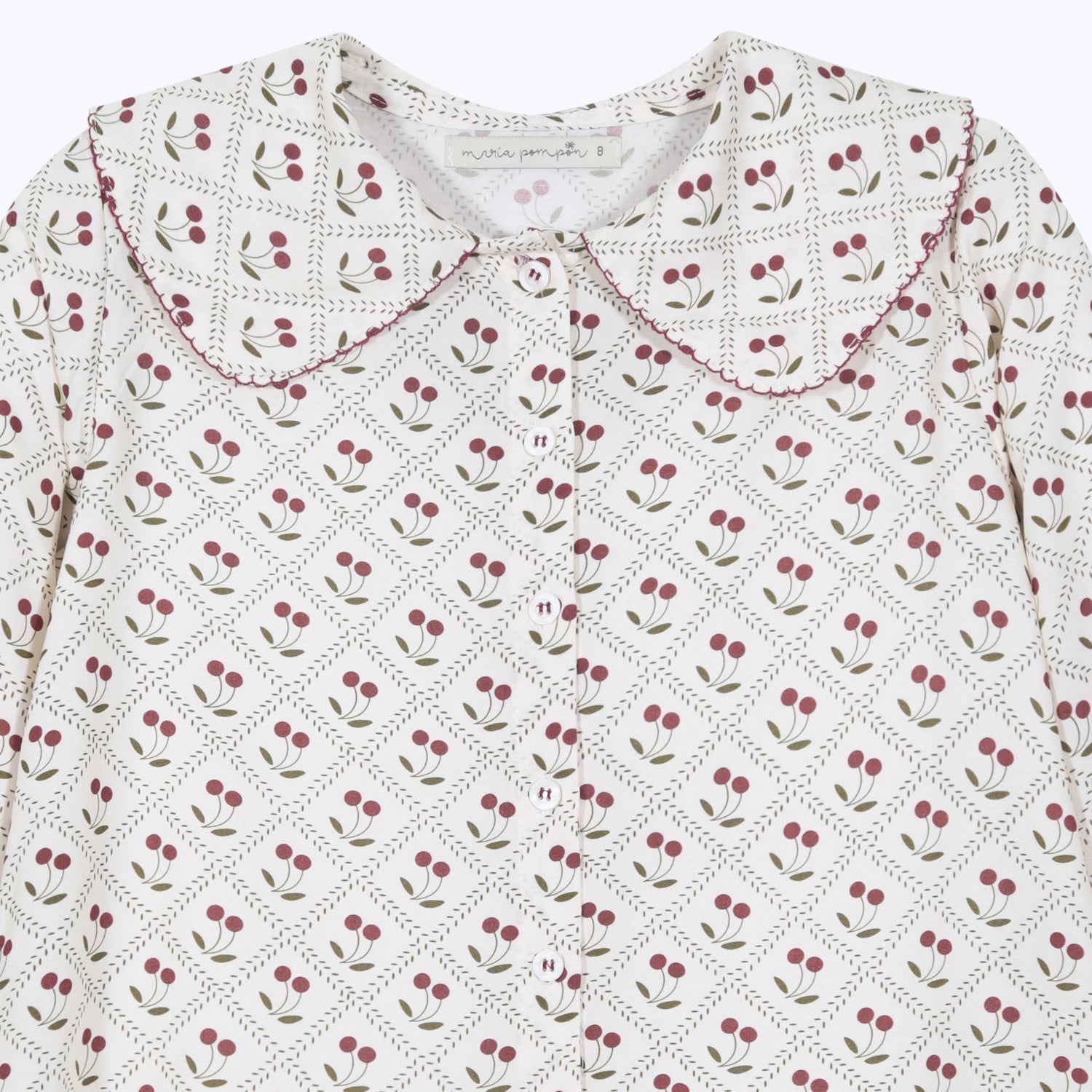 Blusa Maria burdeos clasicos