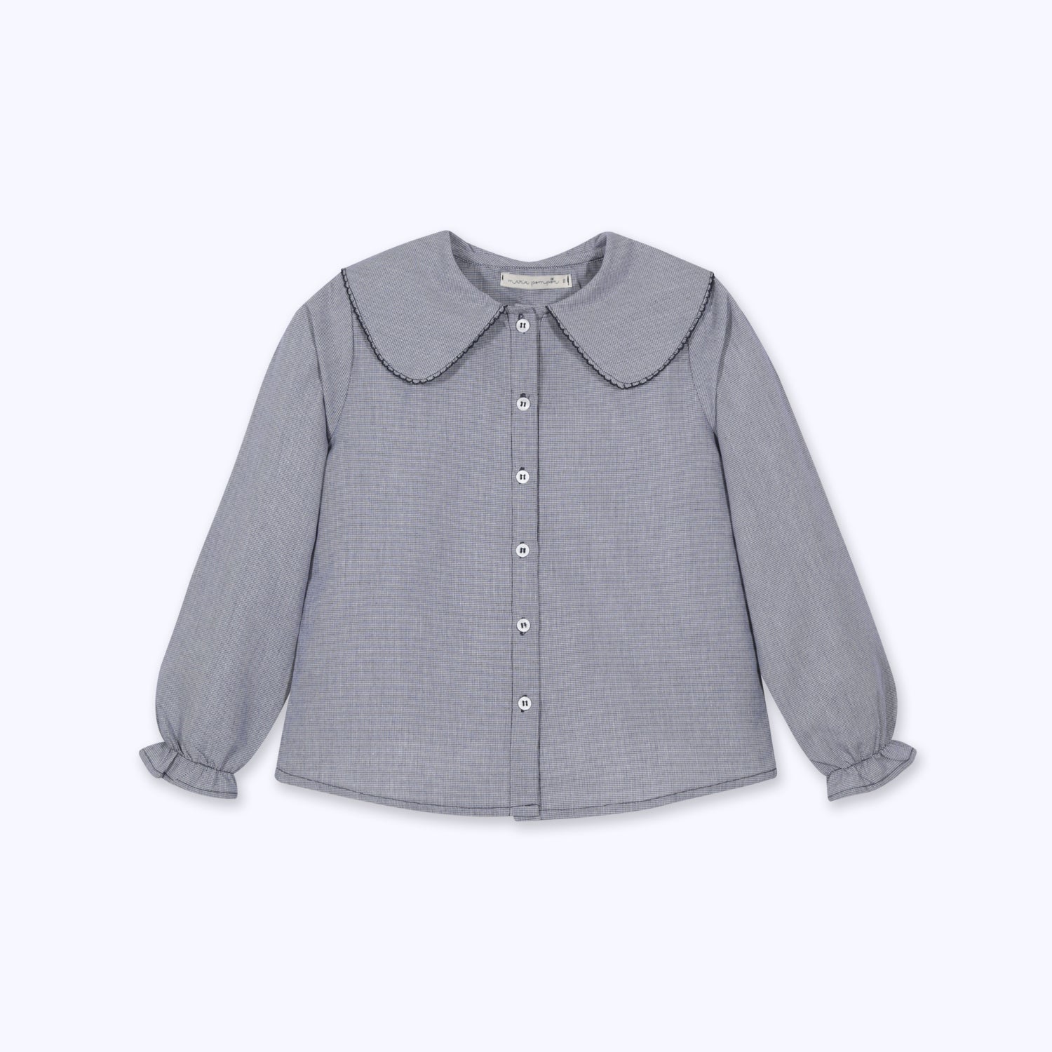 Blusa Maria navy mini cuadrille