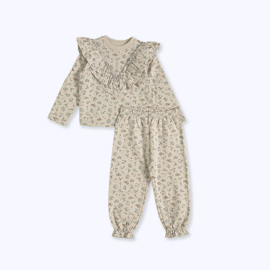 Pijama niña gris