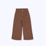 Pantalon ancho ocre