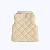 Parka sin mangas ecru