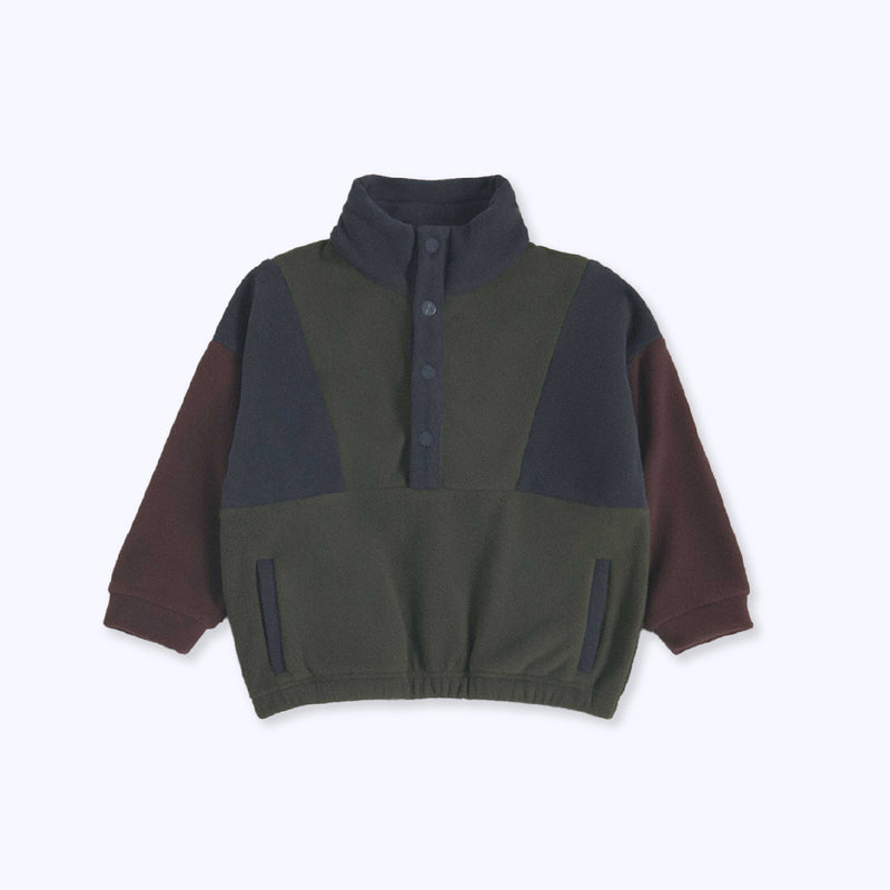 POLERON Polar NIÑO GRIS/VERDE