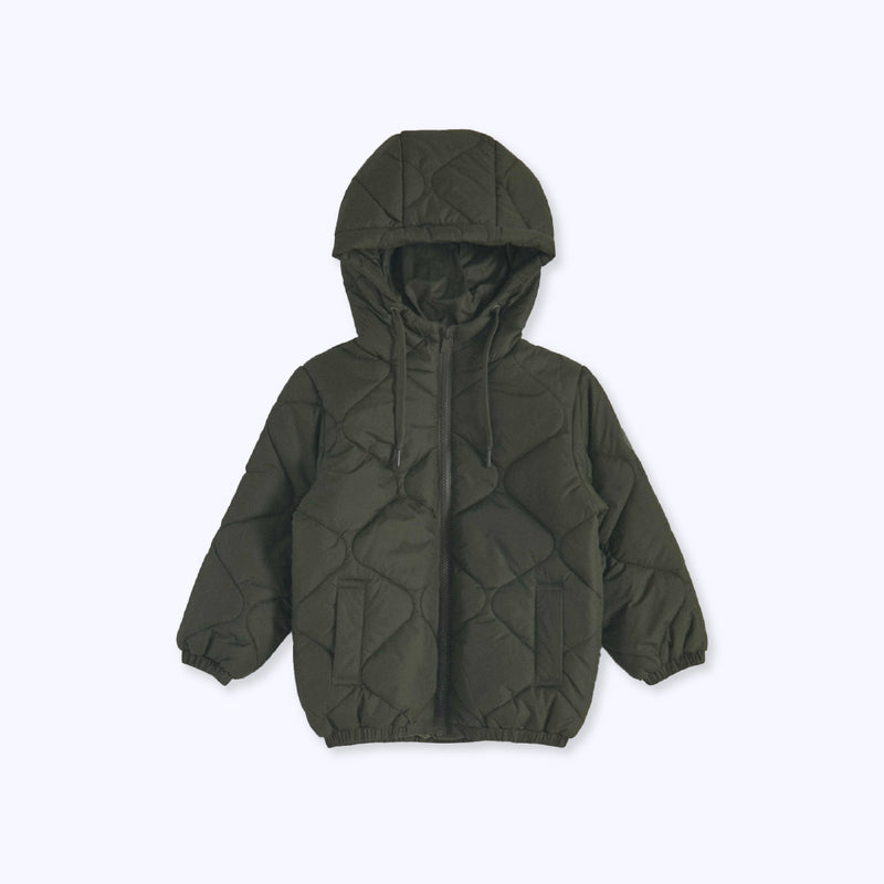 Parka niño verde