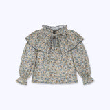 Blusa babero floral beige