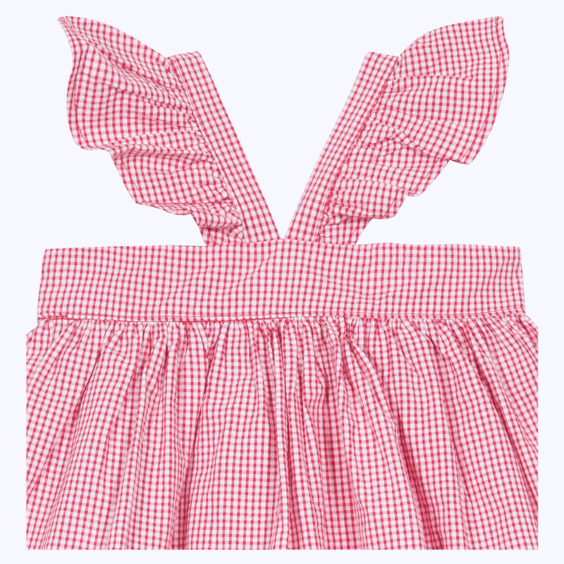 BLUSA TERE CUADRILLE ROJO
