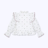 Blusa cuello romantico