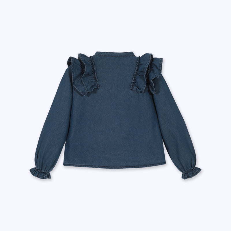 Blusa Jeans vuelos azul