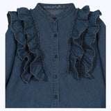 Blusa Jeans vuelos azul
