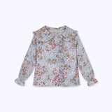 Blusa Maria celeste suave