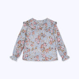 Blusa Maria celeste suave