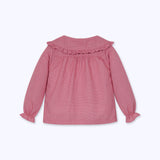 Blusa Maria roja mini cuadrille