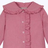 Blusa Maria roja mini cuadrille