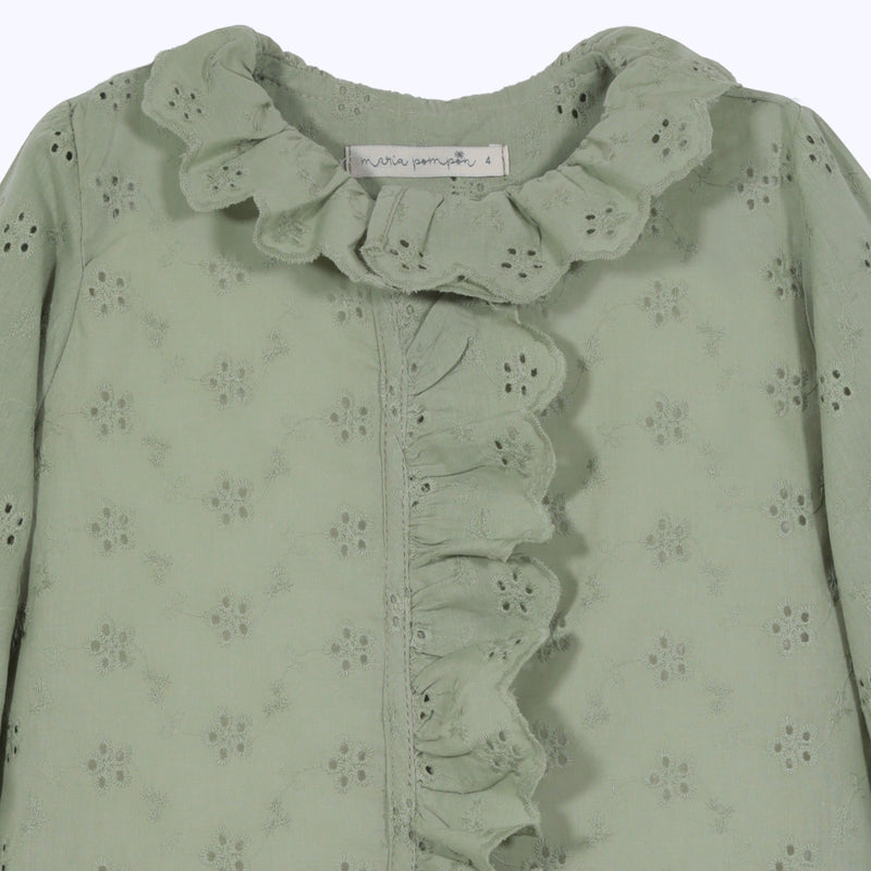 Blusa Valentina verde sueño