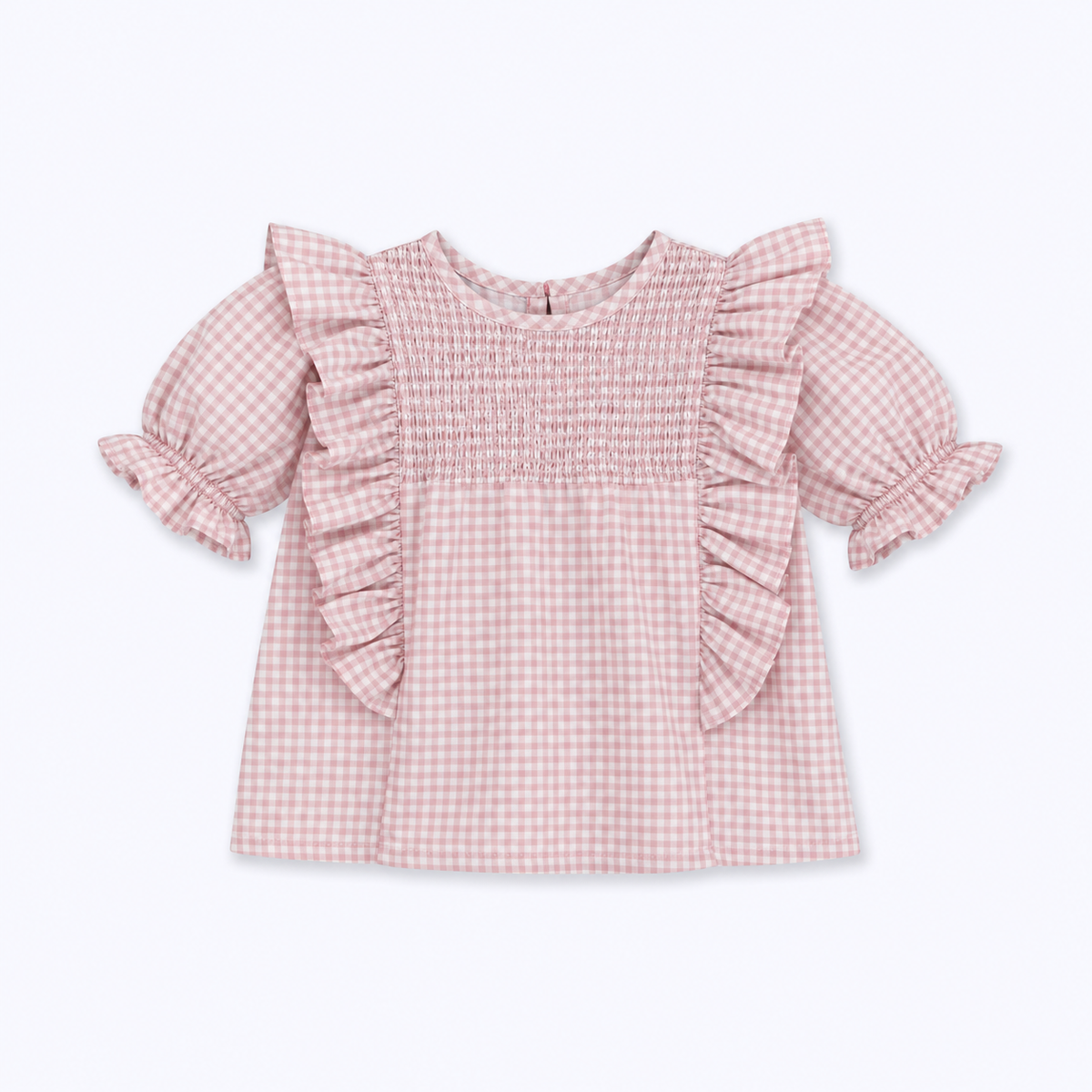Blusa Aurora vichy rosada