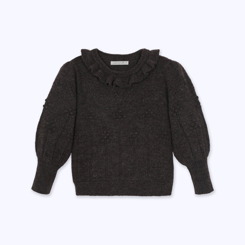 Chaleco cuello marrón