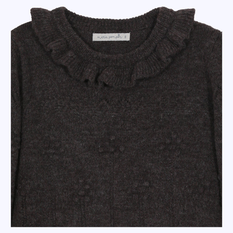 Chaleco cuello marrón