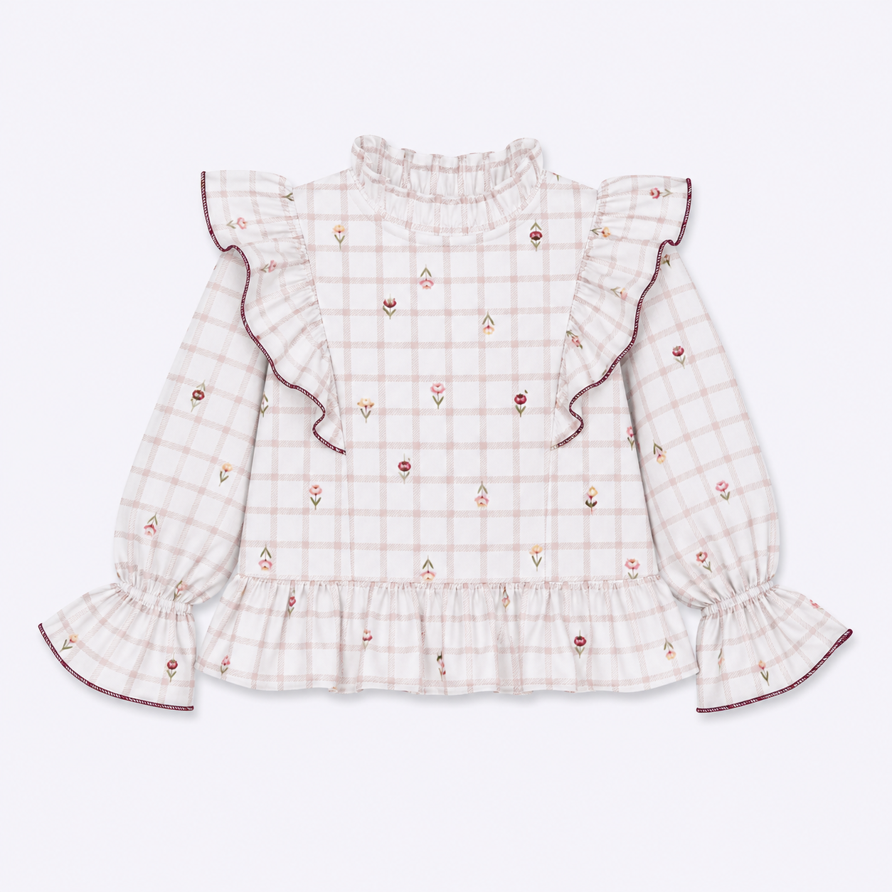 Blusa Niña vuelos rosas