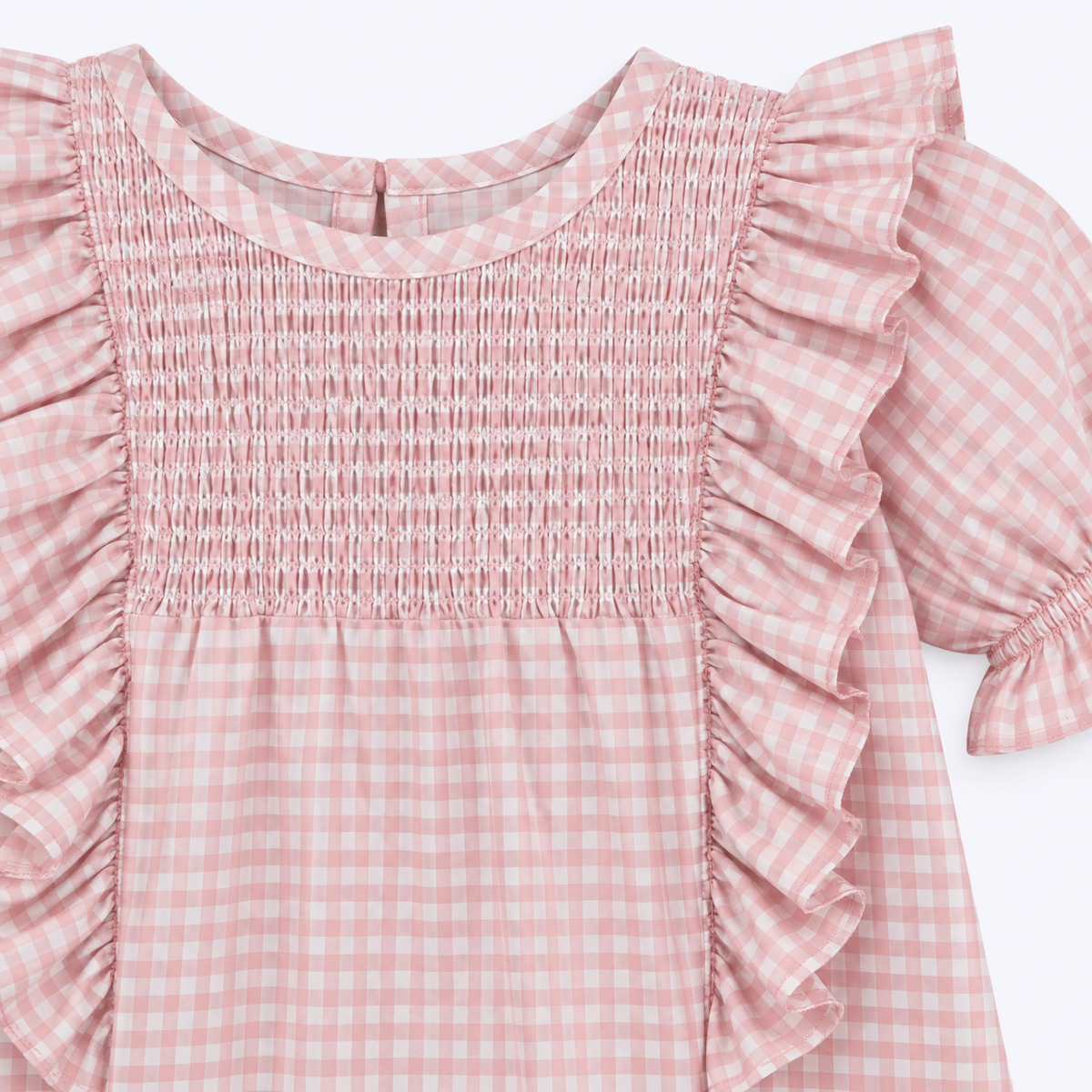 Blusa Aurora vichy rosada
