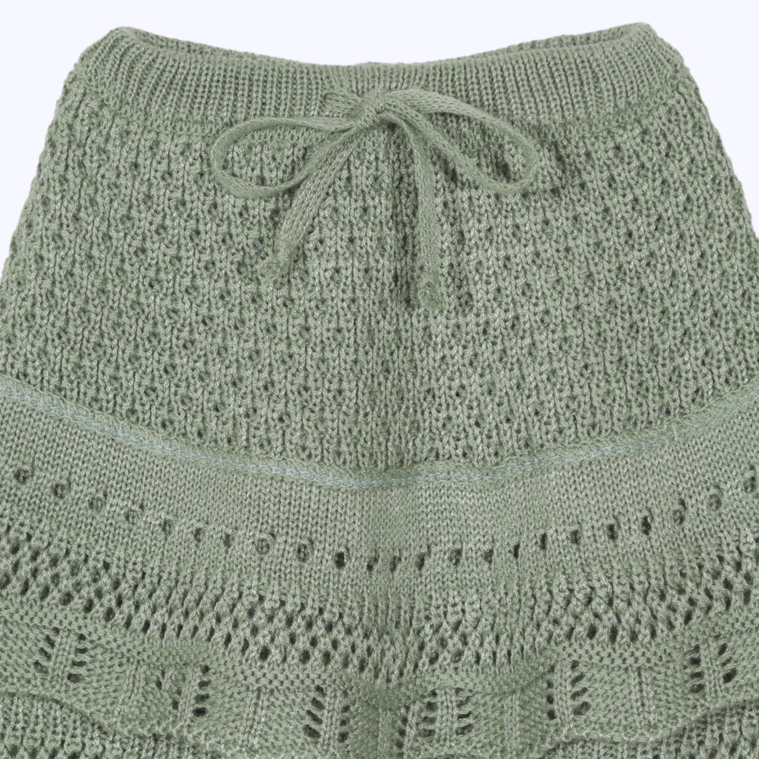 Falda tejida Verde