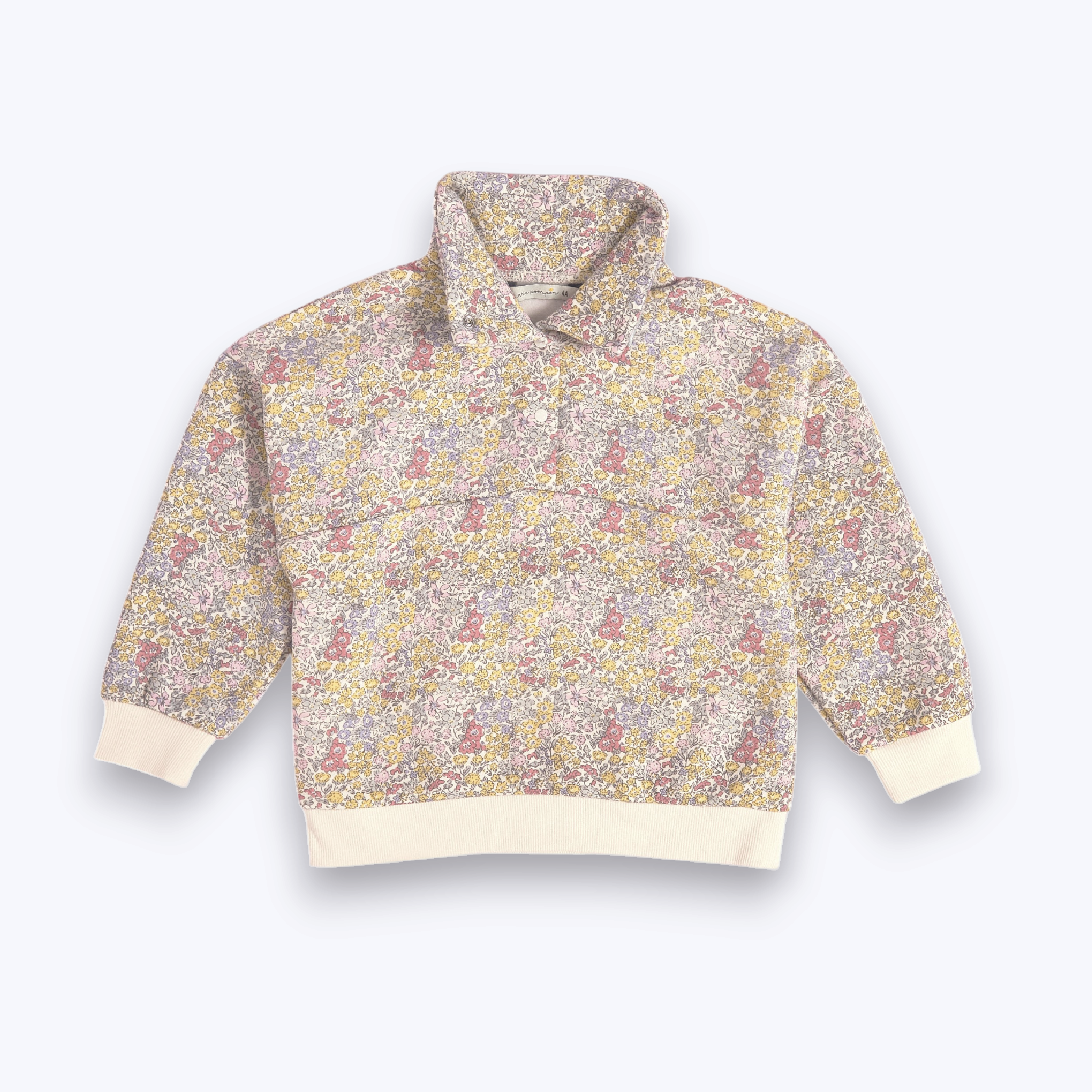 Poleron zipper rosado