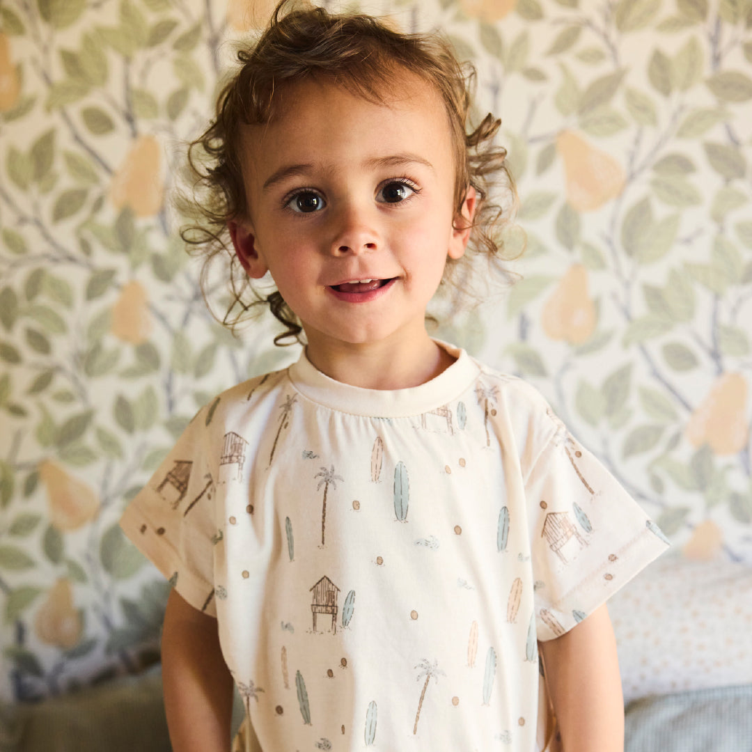 Pijama niño palmeras