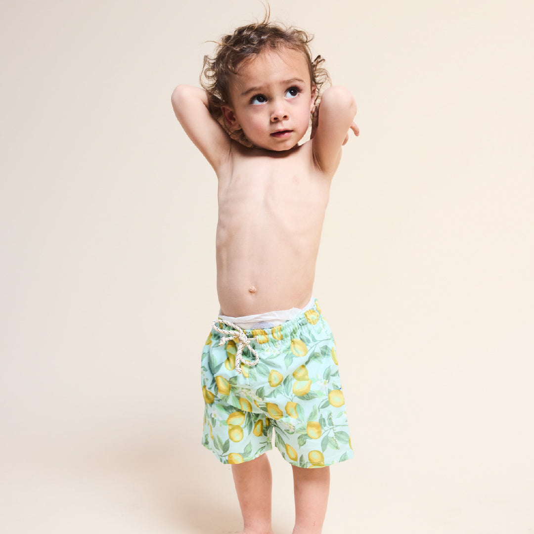 Traje de baño niño limones