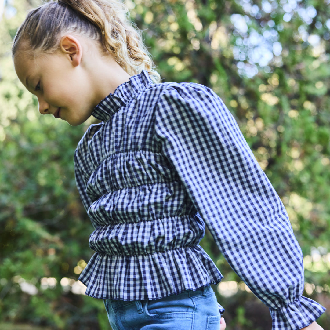 Blusa Rosario Navy Check
