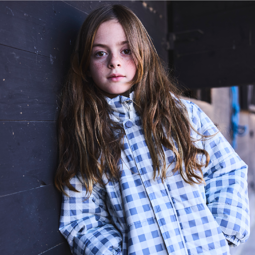 Parka check print