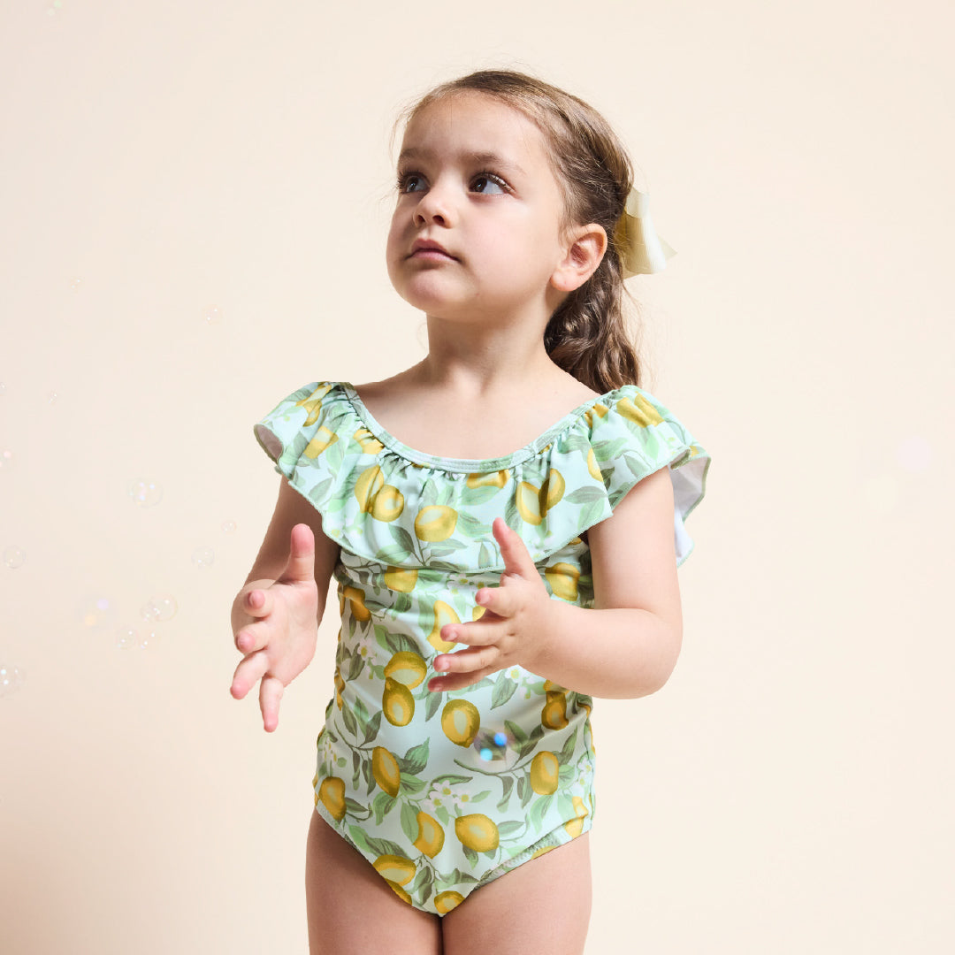 Traje de baño sin mangas limones